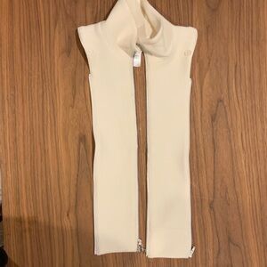 Veronica Beard Cream High-Neck Zip Dickey
